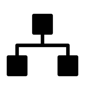 hiyerarşi düz vektör simgesi