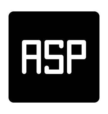 ASP Formatflat vektör simgesi