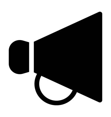 megafon düz vektör simgesi