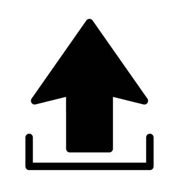 Arrowflat vektör simge yüklemek