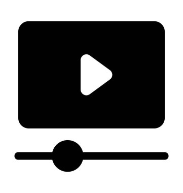 Film oyuncu düz vektör simgesi