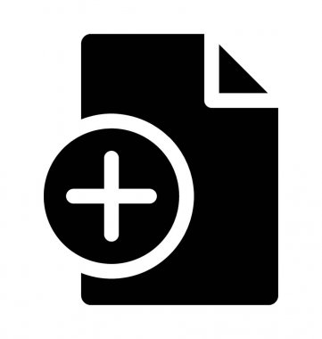 Dosya düz vektör simgesi