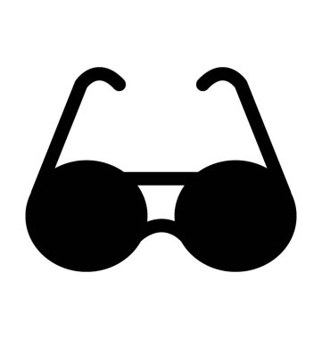 Gözlük düz vektör simgesi