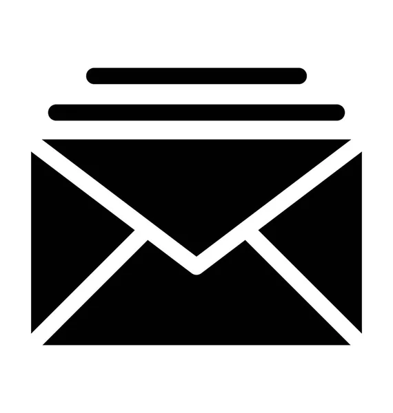 Mails Platte Vector Icon — Stockvector