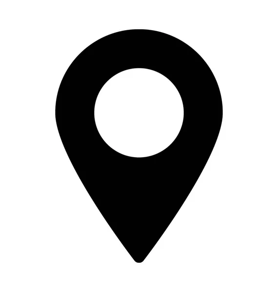 Mapa Pinflat Vector Icon — Vector de stock