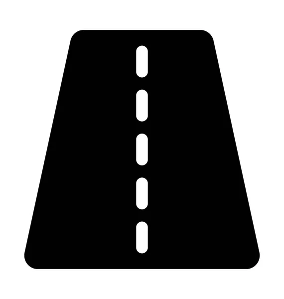 Közúti Lapos Vector Icon — Stock Vector