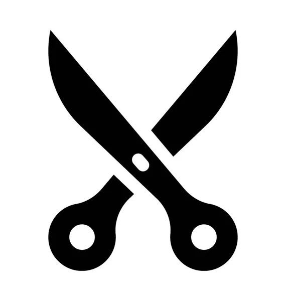 Scissor Plana Vector Ícone — Vetor de Stock