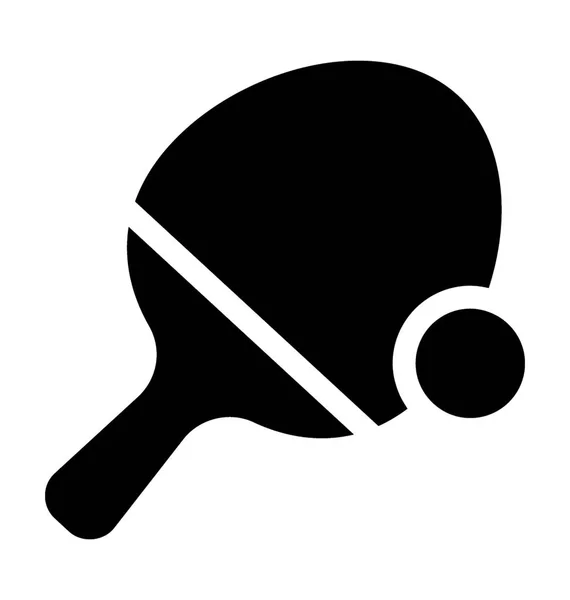 Tafeltennis Platte Vector Icon — Stockvector