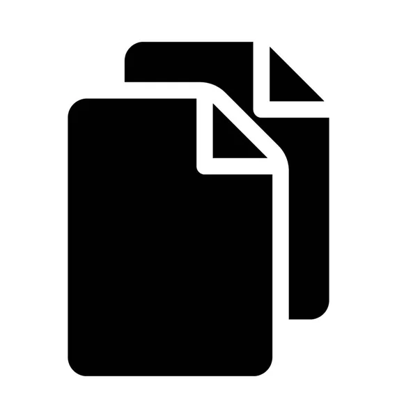 Documentos Flat Vector Icon — Vetor de Stock