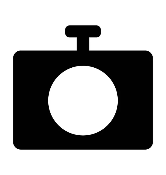 Flash Camerasymbool Platte Vector — Stockvector