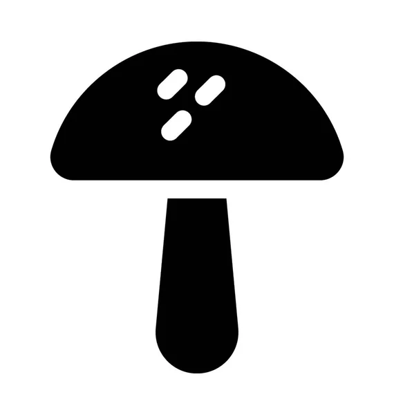 Mushroom Flat Vector Icon — Stock Vector