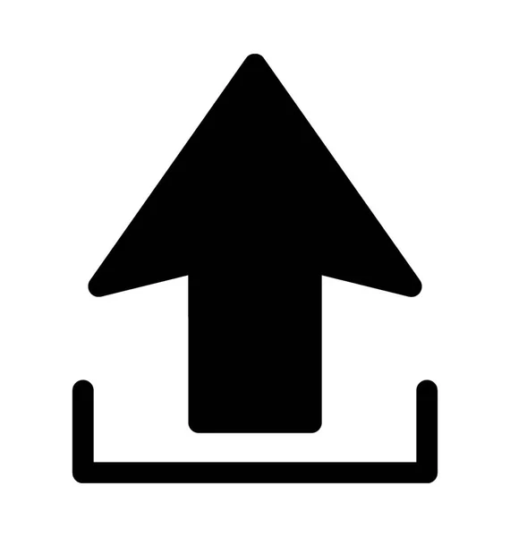 Upload Arrowflat Vector Icon — Stock Vector