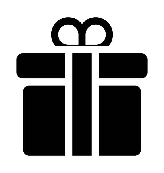 Geschenk Boxflat Vektor Symbol — Stockvektor