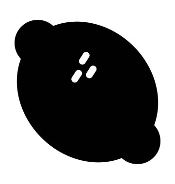 limon düz vektör simgesi