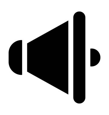 megafon düz vektör simgesi