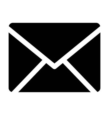 e-posta düz vektör simgesi