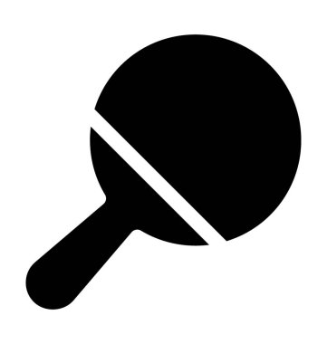 Tenis yarasa düz vektör simgesi