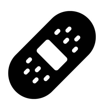 Bandaj düz vektör simgesi