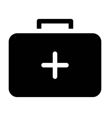  İlk yardım düz vektör simgesi