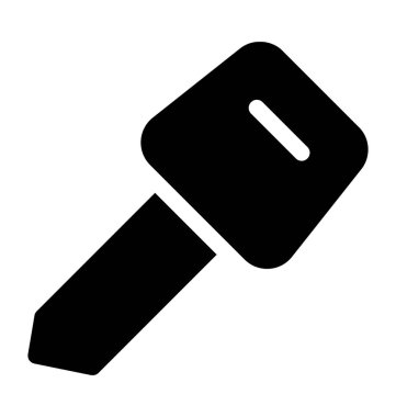 anahtar düz vektör simgesi