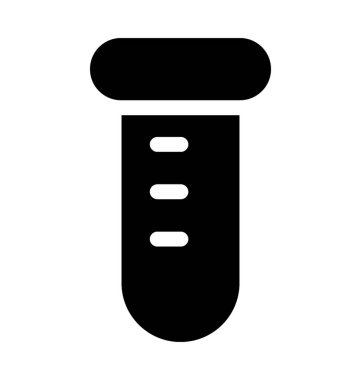 Tüp düz vektör simgesi