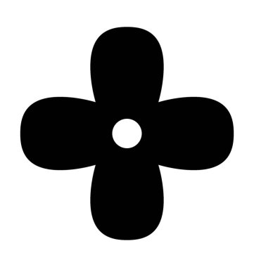 Çiçek Düz Vektör Simgesi