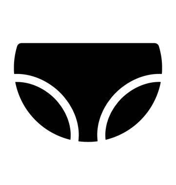 Bebek bezi düz vektör simgesi