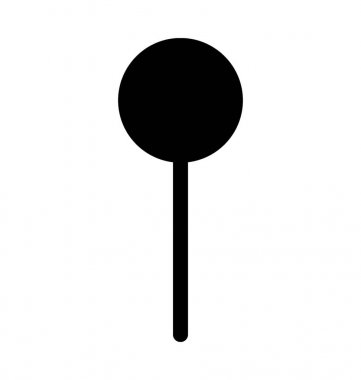 Konum işaretçisi düz vektör simgesine