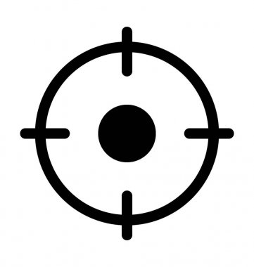 İnce artı düz vektör simgesi