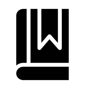 kitap düz vektör simgesi