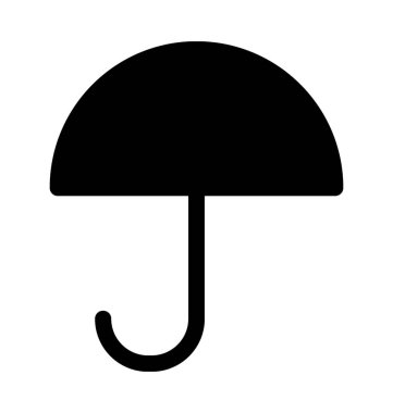 Şemsiye Düz Vektör Simgesi