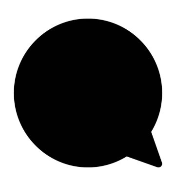 Konuşma Kabarcığı Düz Vektör Simgesi