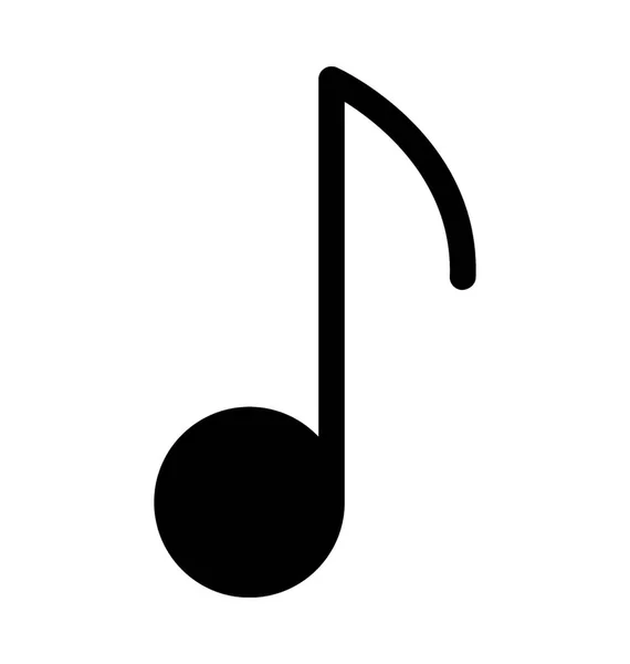 Music Note Flat Vector Icon — Stock Vector