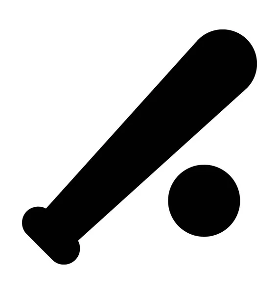 Baseball Spel Platt Vektor Symbol — Stock vektor