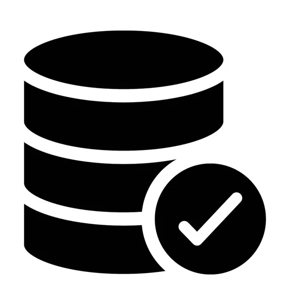 Icône Vectorielle Plate Vérifiée Par Serveur — Image vectorielle