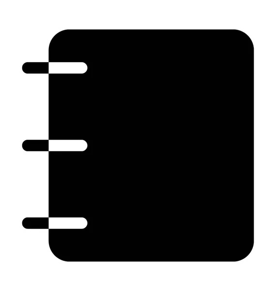 Notebook Flat Vector Icon — Stock Vector