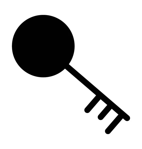 Значок Плоского Вектора Ключа — стоковый вектор