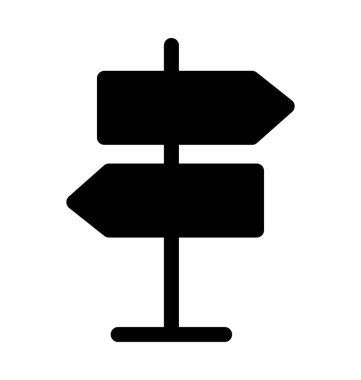 işaret direği düz vektör simgesi