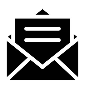 Gelen kutusu düz vektör simgesi