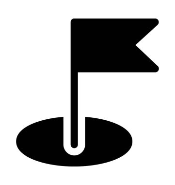 Bayrak Düz Vektör Simgesi