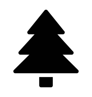 Noel ağacı düz vektör simgesi