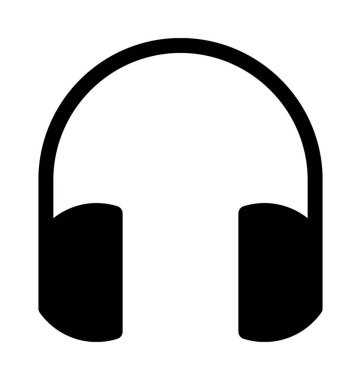 Kulaklıklar Düz Vektör Simgesi