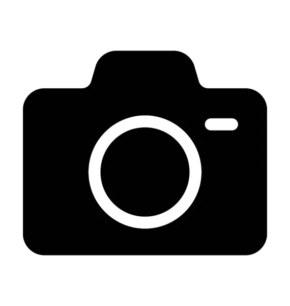 Caméra Icône Vectorielle Plate — Image vectorielle