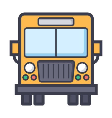 Kamyon kamyon renkli illüstrasyon simge