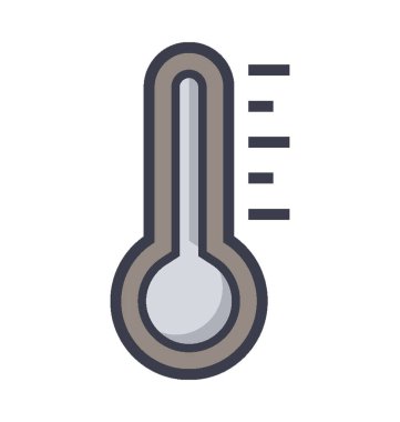 Termometre renkli vektör simgesi 