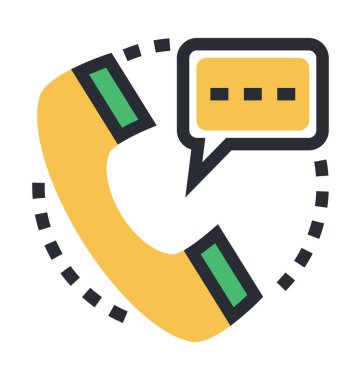 Renkli vektör simge telekomünikasyon