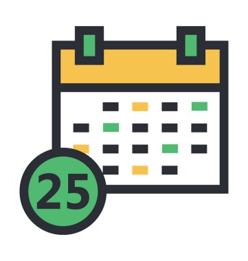 Noel günü renkli vektör simgesi