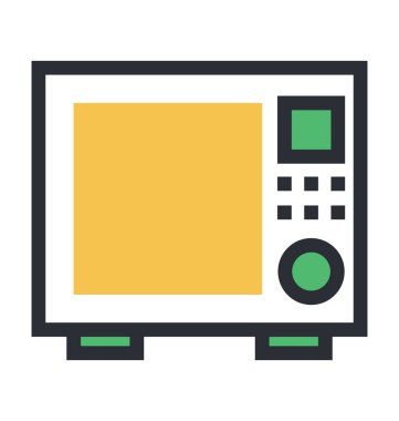 Fırın renkli vektör simgesi