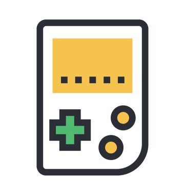 Gameboy renkli vektör simgesi