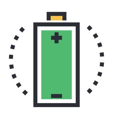 Tam pil renkli vektör simgesi